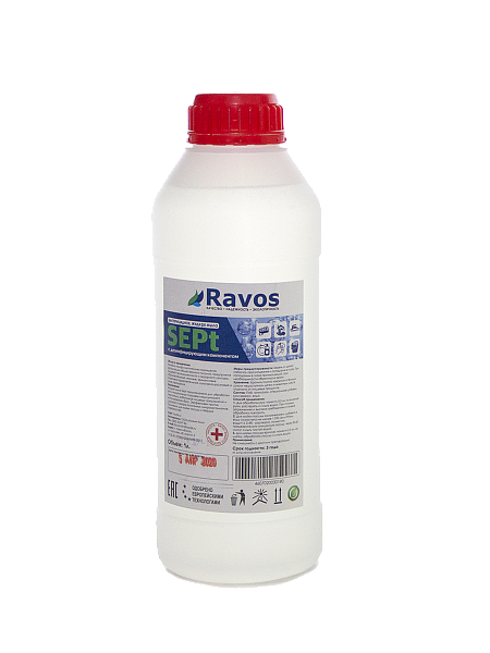 Мыло жидкое бактерицидное Sept  1л РР "Ravos" (16шт/уп) №1