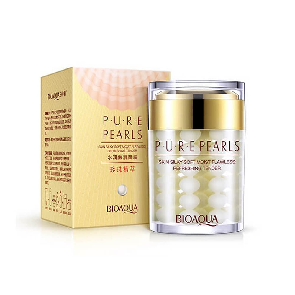 Bioaqua pure. Увлажняющий крем с натуральной жемчужной пудрой Pure Pearls, 60гр. BIOAQUA. Увлажняющий крем для лица с коллагеном и жемчугом,Pure Pearls 60 гр. Крем Crew me от закрытых комедонов. Корейская косметика от закрытых комедонов.